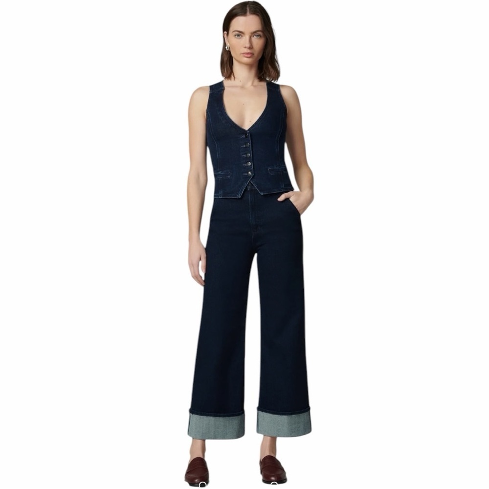 Joe's Jeans The Trixie High Rise Wide Leg Cuff Trouser - Size 27